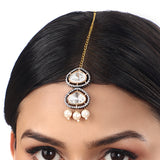 Micron gold brass polish,Kundan polki,pearls