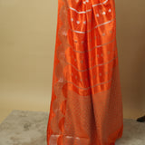 Pure Mango silk handloom zari woven Saree