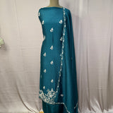 hand embroidered Crush Tissue Crepe Suit