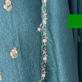 hand embroidered Crush Tissue Crepe Suit