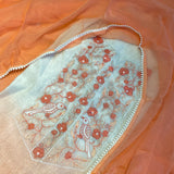 Hand-Embroidered Banarasi Organza Silk Suit with Gota Work and Chiffon Dupatta