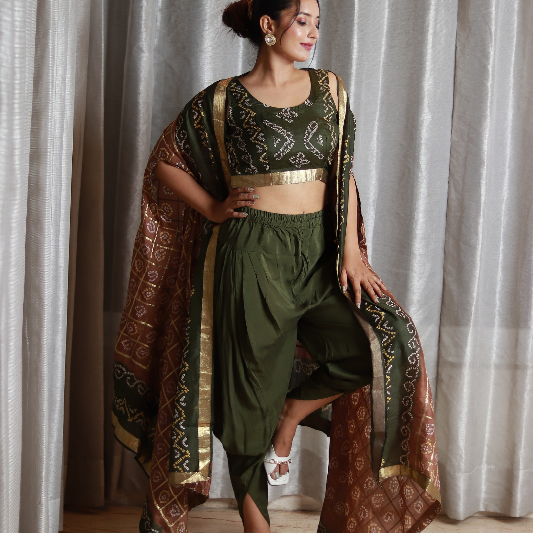 drape jacket and dhoti dress House of Fakir Chand drape jacket and dhoti dress House of Fakir Chand