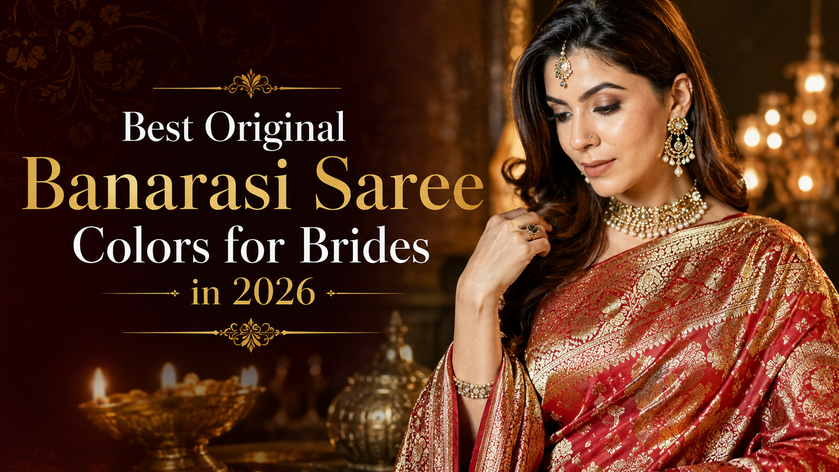 Best Original Banarasi Saree Colors for Brides in 2026