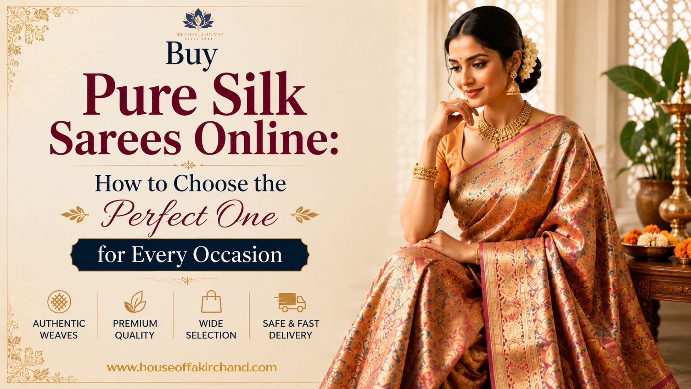 Buy Pure Silk Sarees Online: How to Choose the Perfect One for Every Occasion
