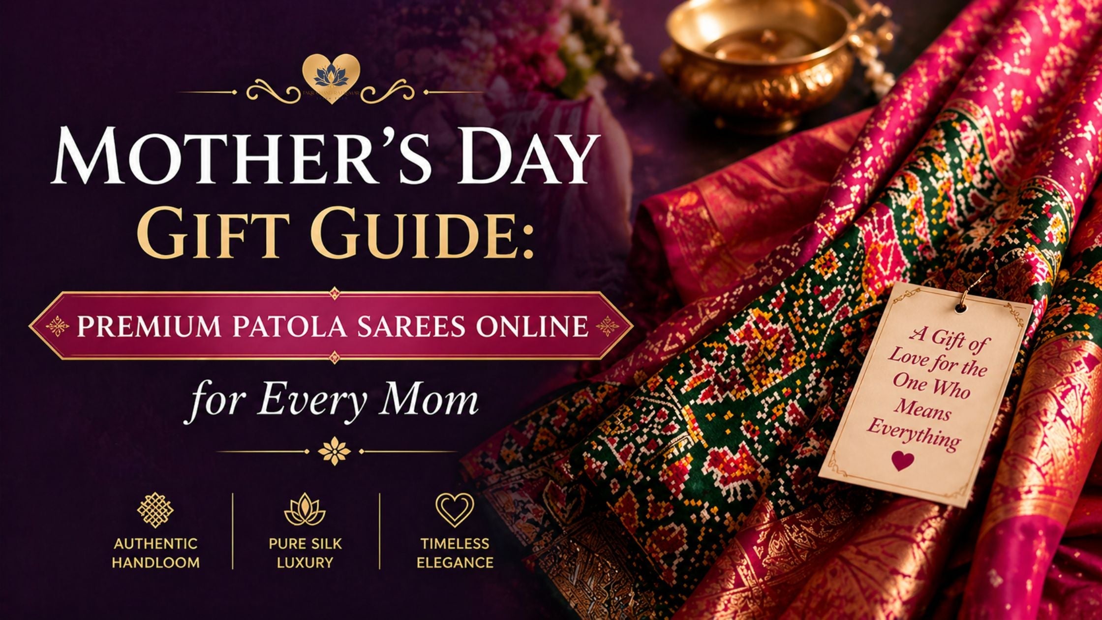 Mother’s Day Gift Guide: Premium Patola Sarees Online for Every Mom