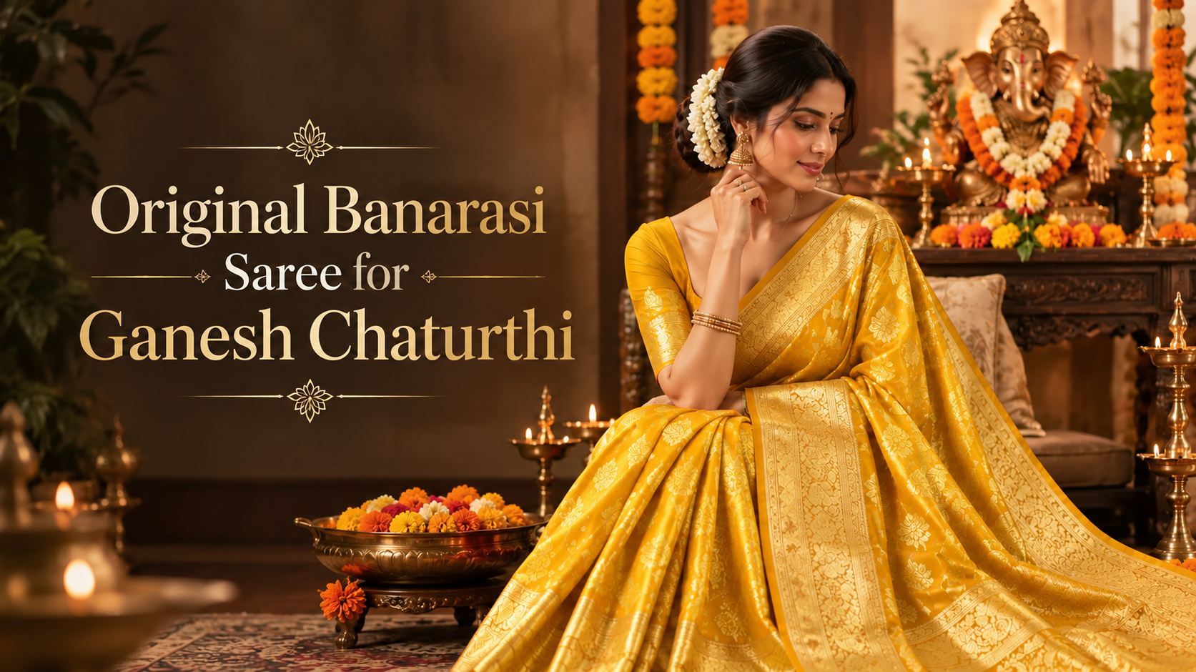 Original Banarasi Saree for Ganesh Chaturthi: Traditional Looks with a Modern Touch