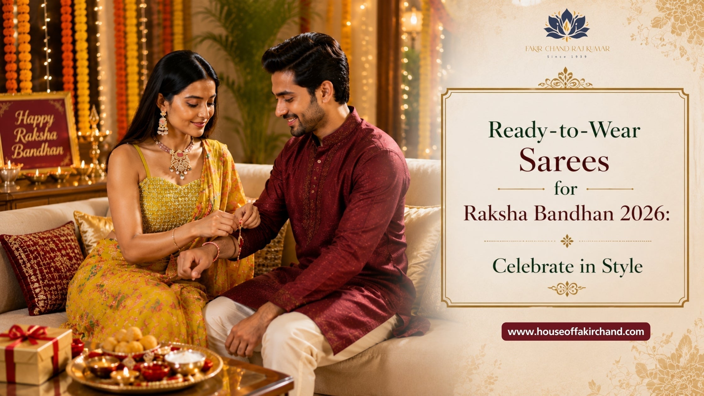 Ready-to-Wear Sarees for Raksha Bandhan 2026: Celebrate in Style
