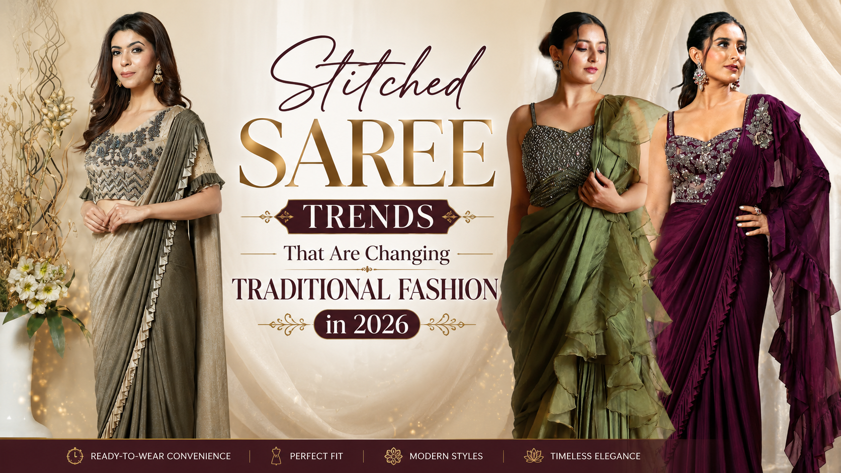 Stitched Saree Trends That Are Changing Traditional Fashion in 2026