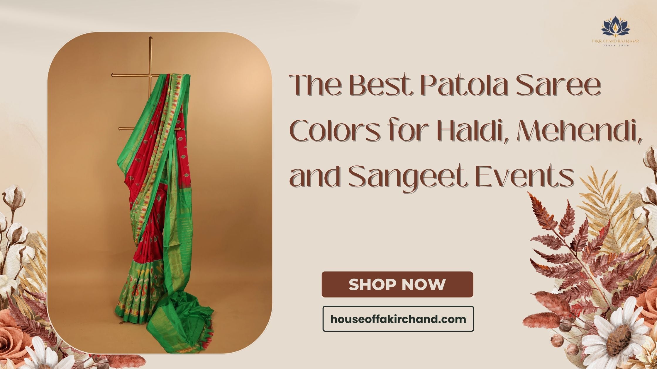 The Best Patola Saree Colors for Haldi, Mehendi, and Sangeet Events