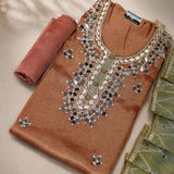 dyeable mal chanderi chikankari syuit dupatta