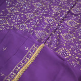 dyeable mal chanderi chikankari syuit dupatta
