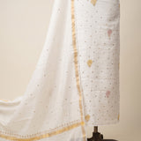dyeable mal chanderi chikankari syuit dupatta