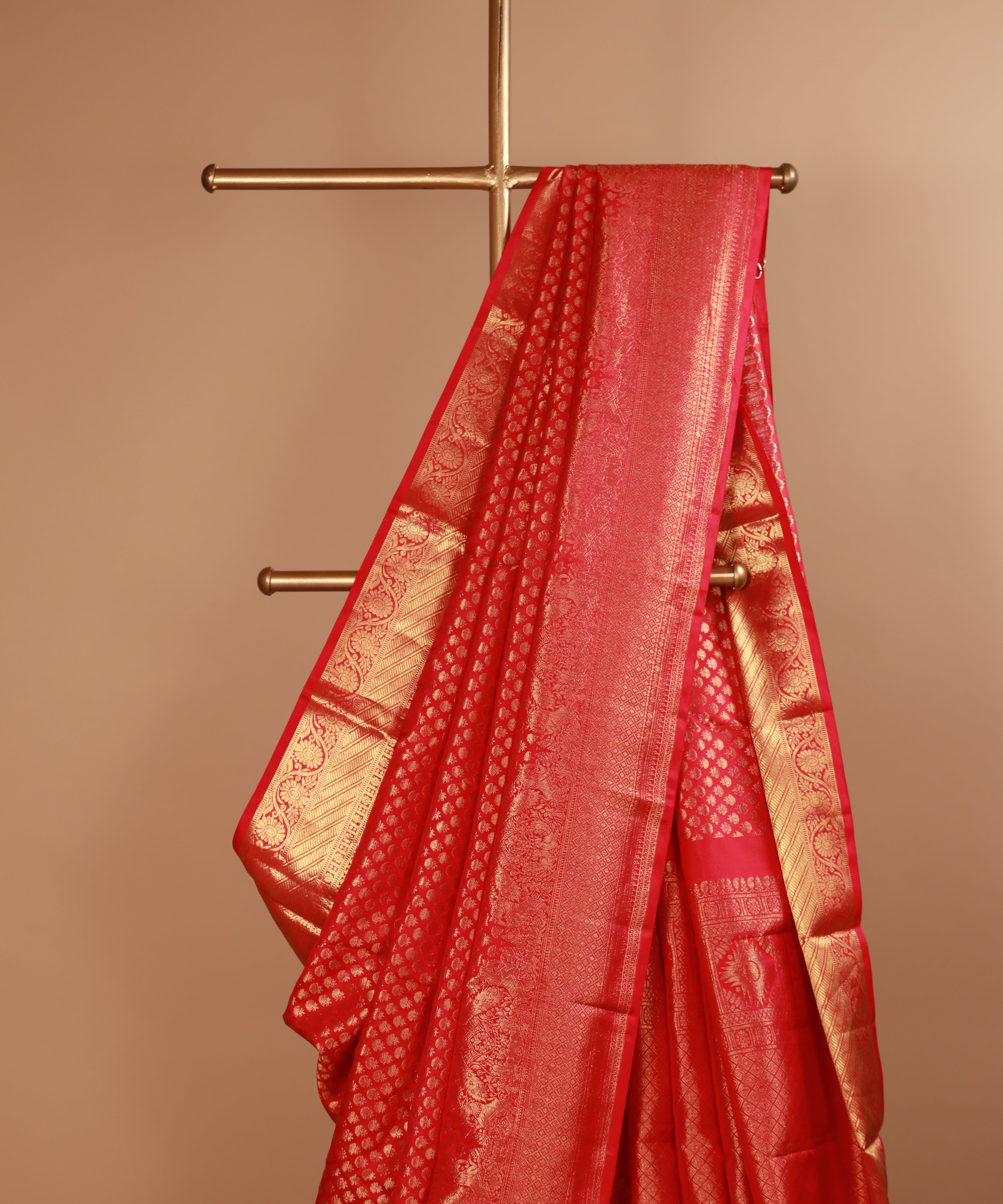 Hand crafted Pure Kanjivaram Silk zari woven saree