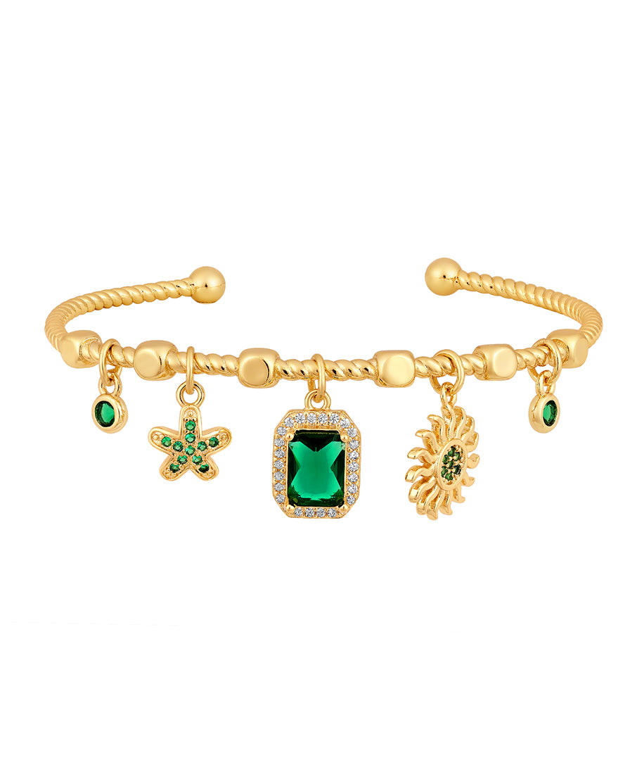 Designer gold brass polish with Zirconia