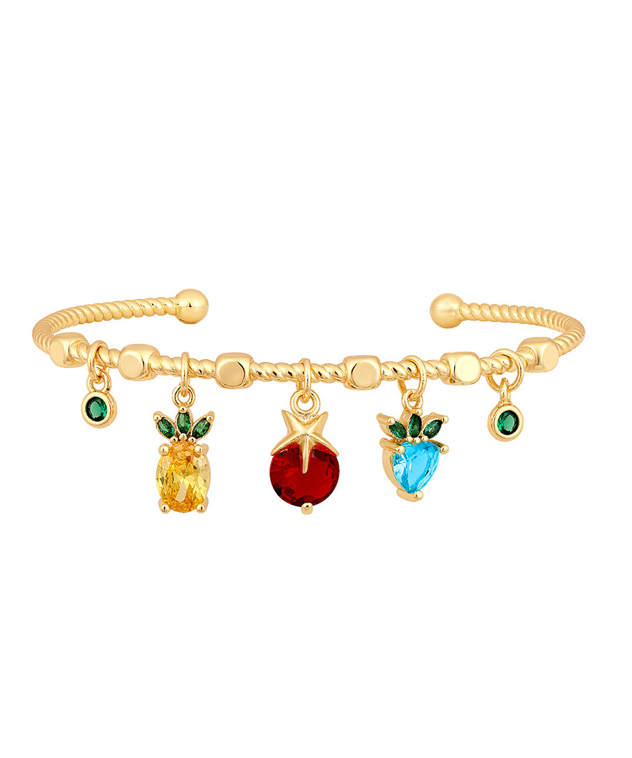 Designer gold brass polish with Zirconia