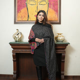 Versatile Hand-Embroidered Multi-Color Pashmina Cape