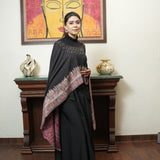 Versatile Hand-Embroidered Multi-Color Pashmina Cape