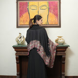 Versatile Hand-Embroidered Multi-Color Pashmina Cape