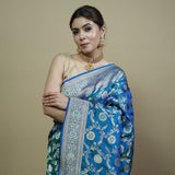 pure katan silk handloom saree blouse