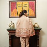 Majestic Pashmina Cape with Intricate hand embroidery and Coordinated Pants