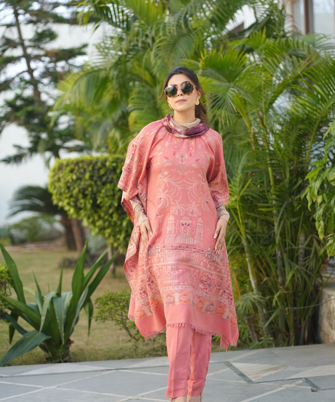 Opulent Mughal-Inspired Pashmina Kaftan