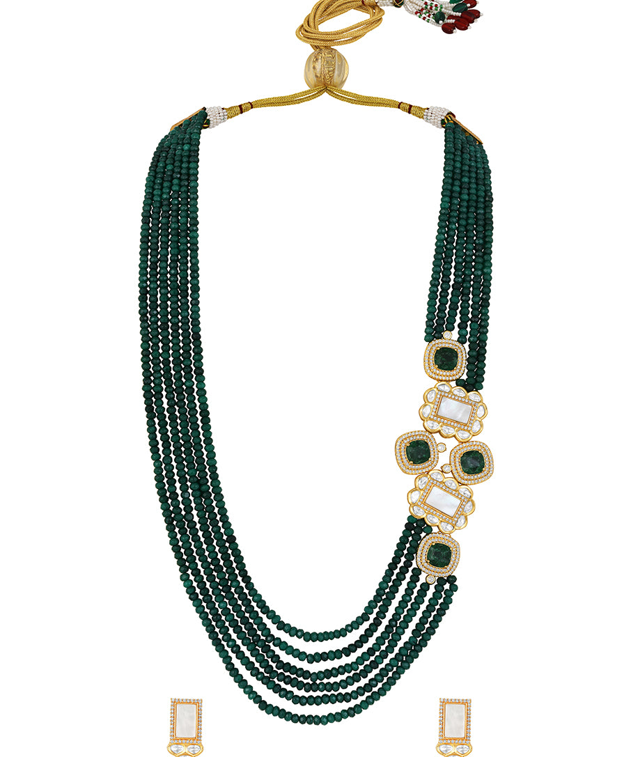 Designer Gold Polish Brass with  Mother of Pearl