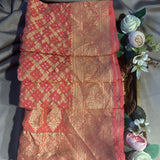 Designer hand woven Rai Bandhej Pure georgette Dupatta