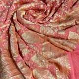 Designer hand woven Rai Bandhej Pure georgette Dupatta