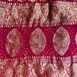 Designer hand woven Rai Bandhej Pure georgette Dupatta