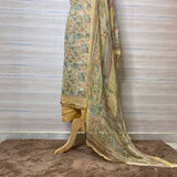 designer  embroidered pakistani georgette suit dupatta