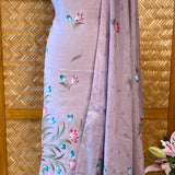 Hand-Painted Maheshwari Suit with Brushed Dupatta