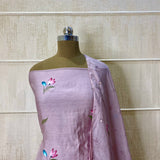 Hand-Painted Maheshwari Suit with Brushed Dupatta