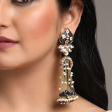 Designer  Gold Polish Brass with Kundan Polki