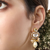 Gold Plated Kundan Earrings