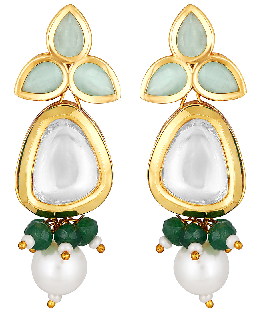 Gold Plated Kundan Earrings