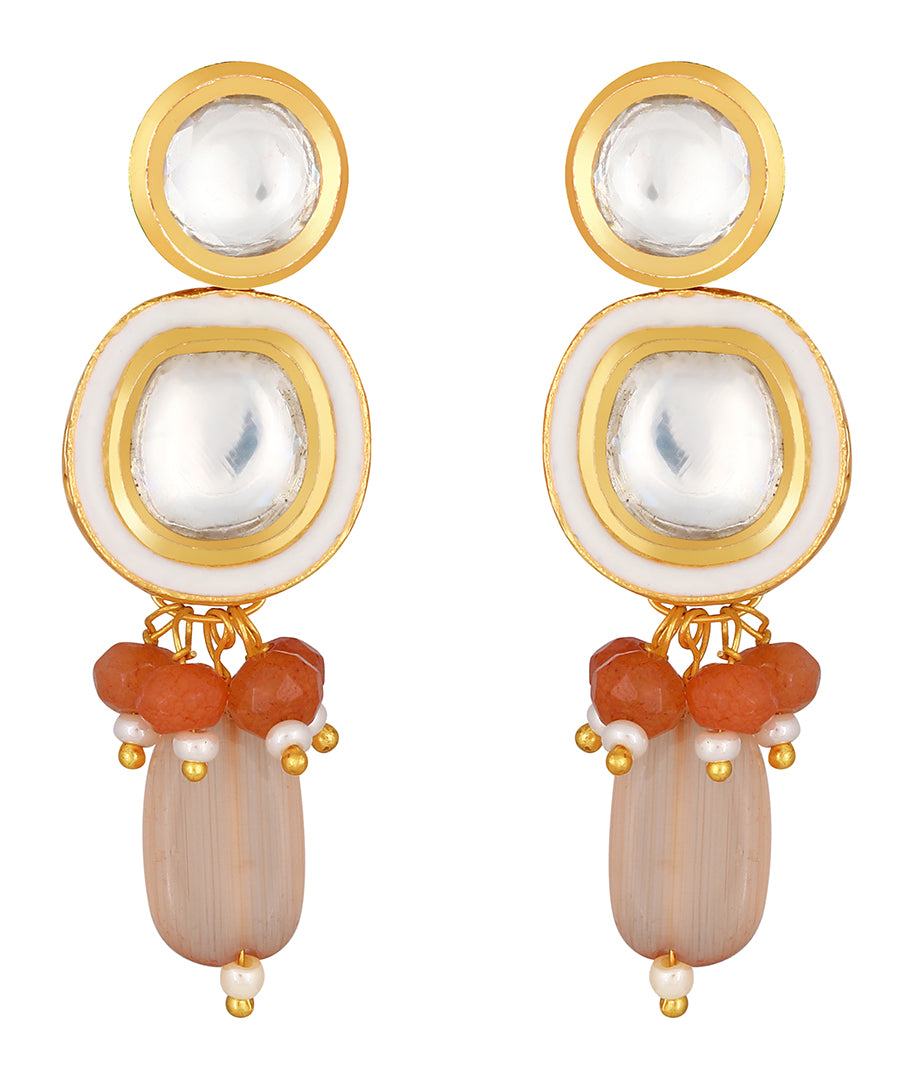 Gold Plated Kundan Earrings