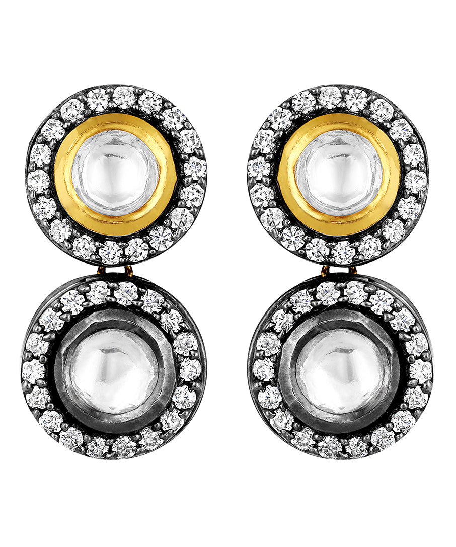 Gold Plated Kundan Earrings