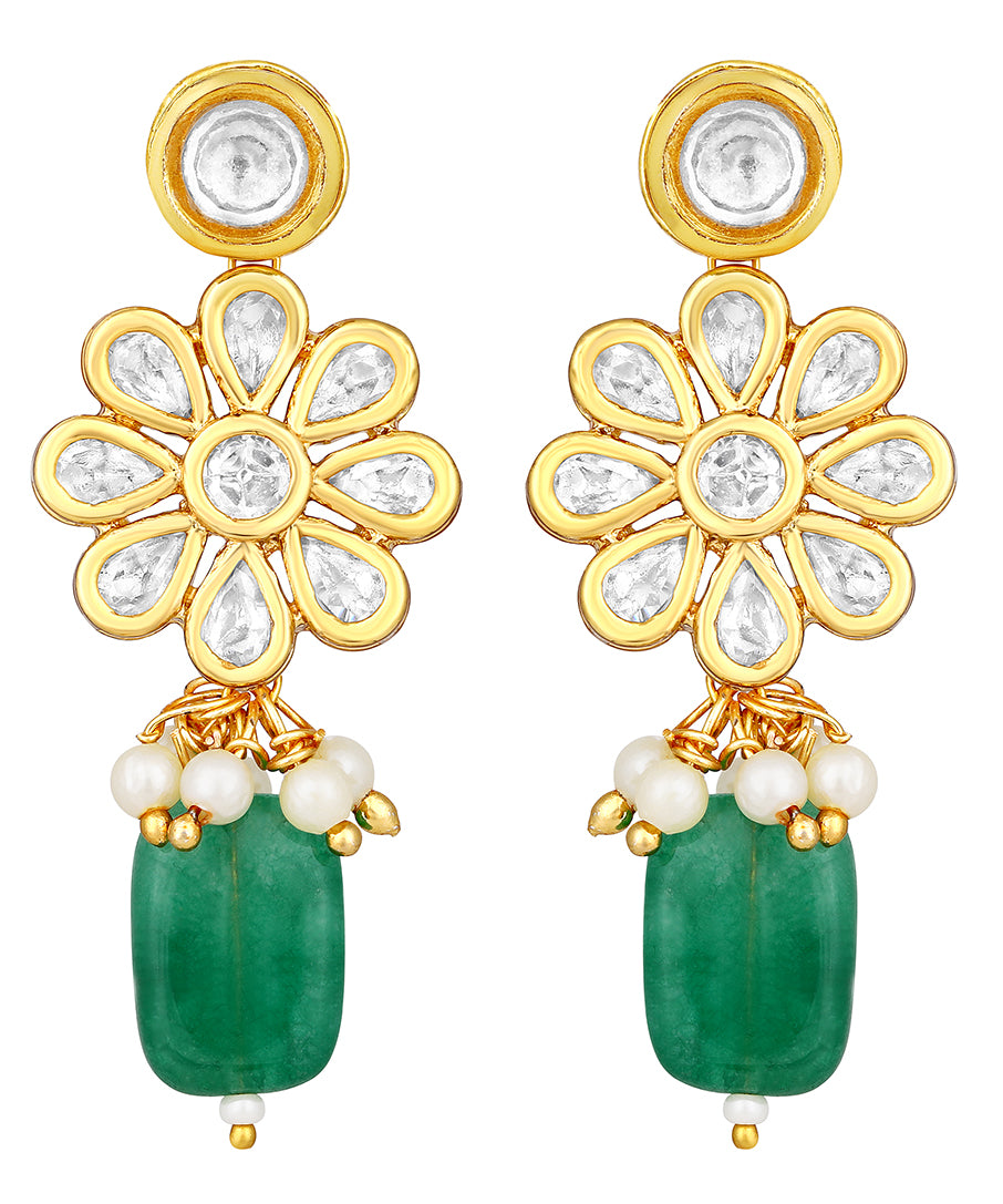 Gold Plated Kundan Earrings