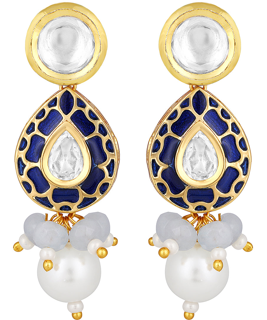 Gold Plated Kundan Earrings