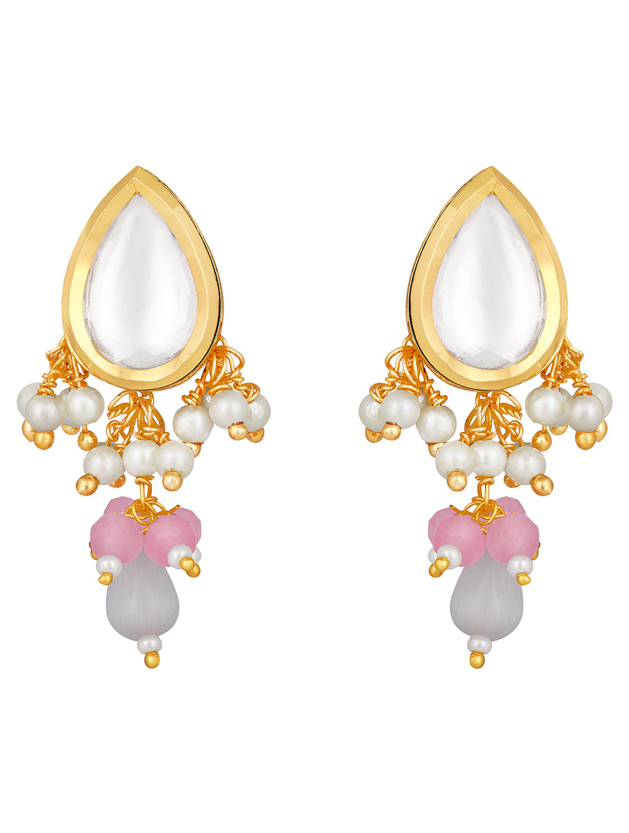 Gold Plated Kundan Earrings