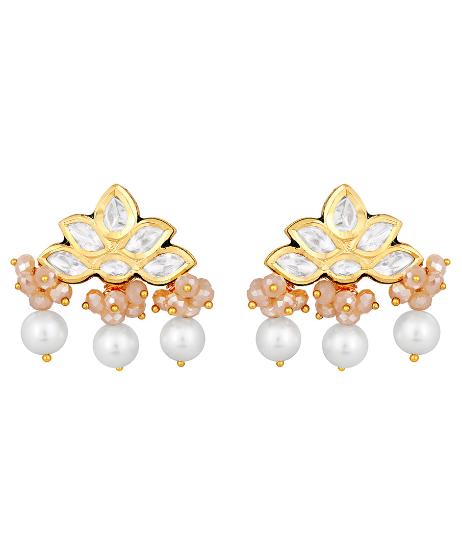 Gold Plated Kundan Earrings