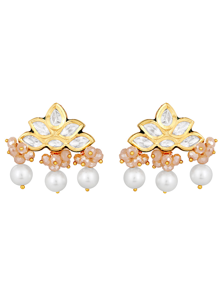 Gold Plated Kundan Earrings