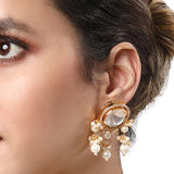 Gold Plated Kundan Earrings