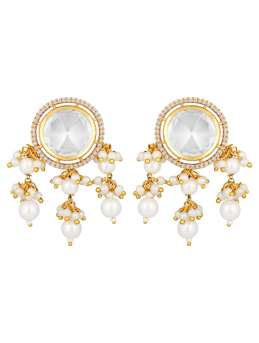 Gold Plated Kundan Earrings