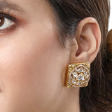 Gold Plated Kundan Earrings