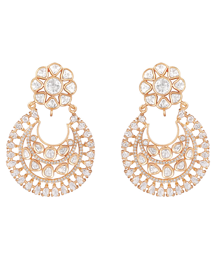 Gold Plated Kundan Earrings