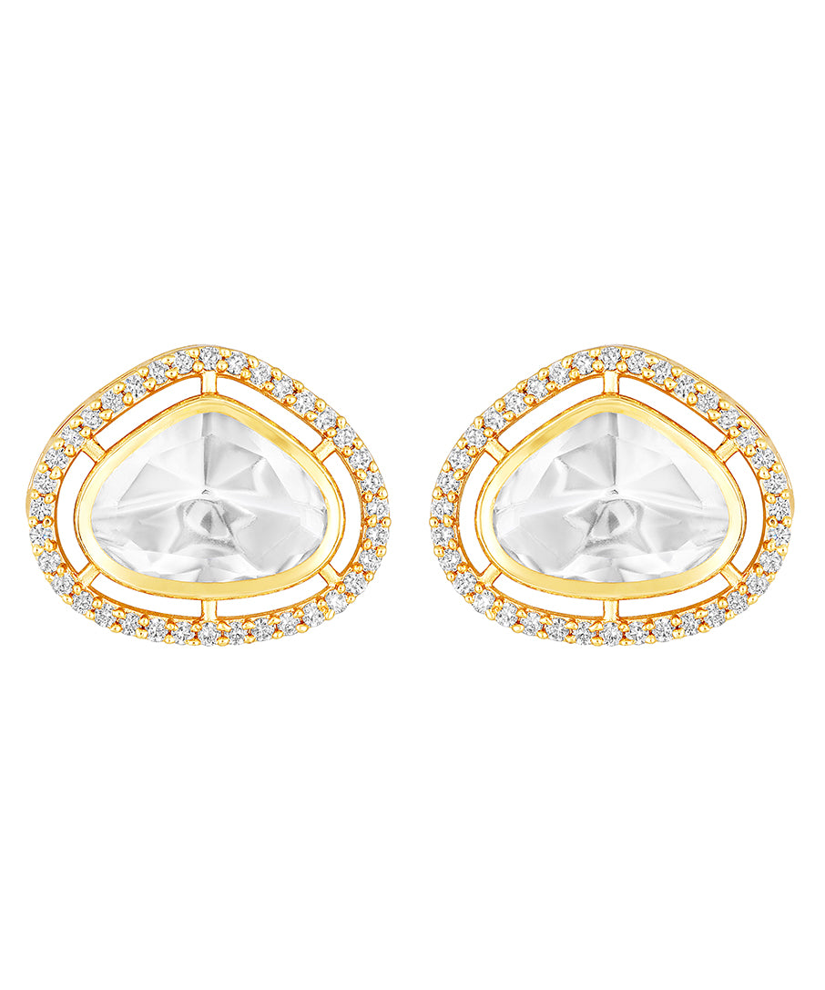 Gold Plated Kundan Earrings