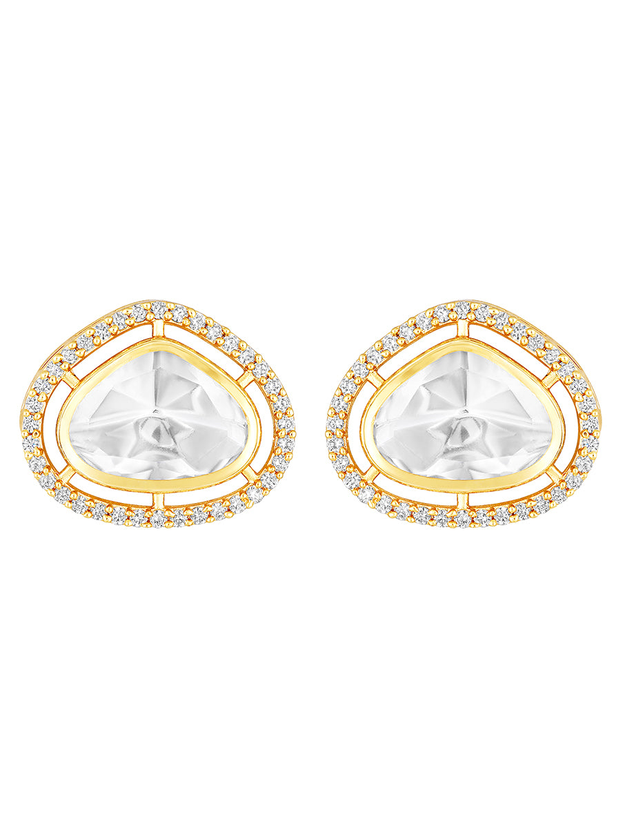 Gold Plated Kundan Earrings