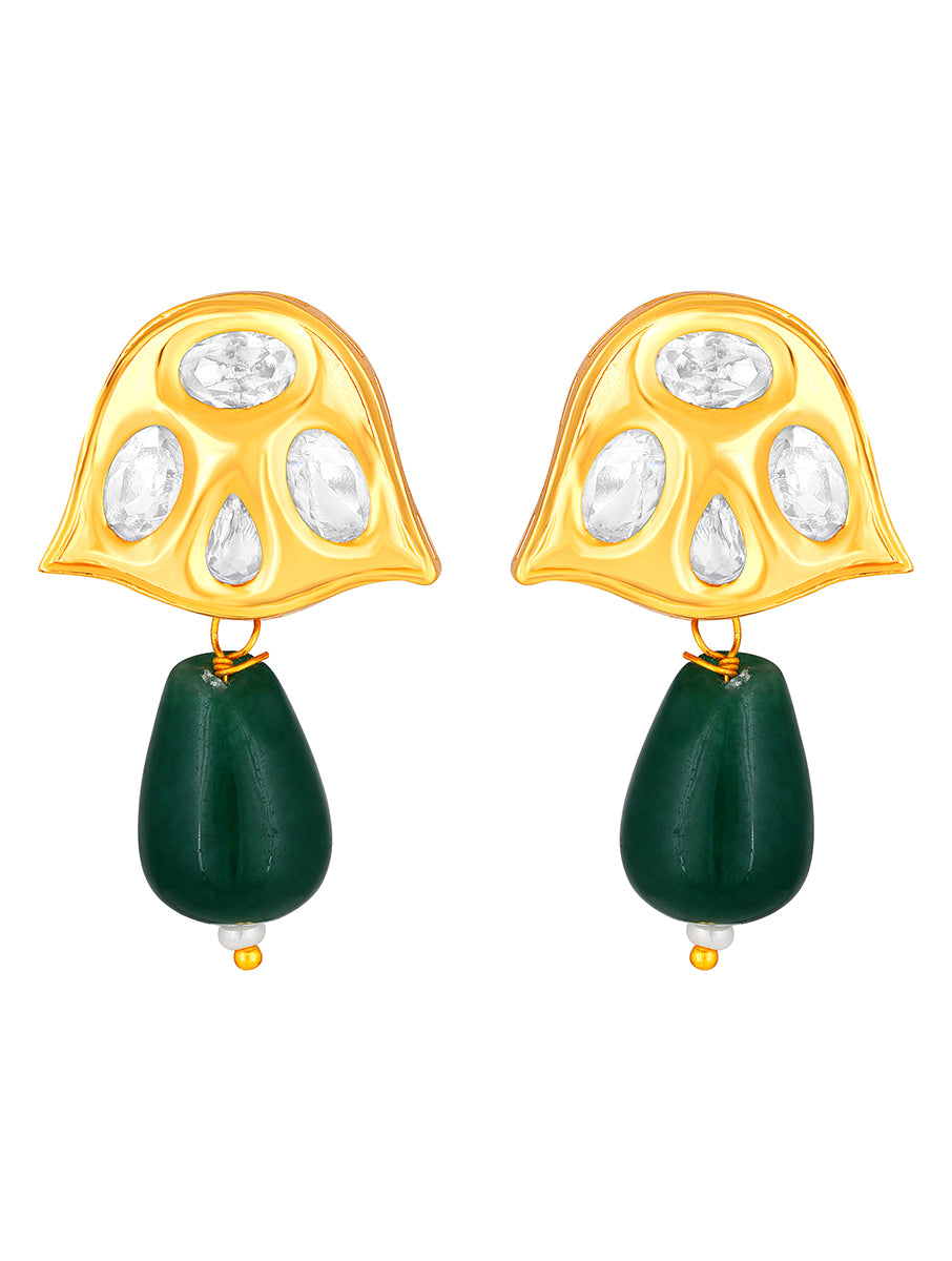 Gold Plated Kundan Earrings