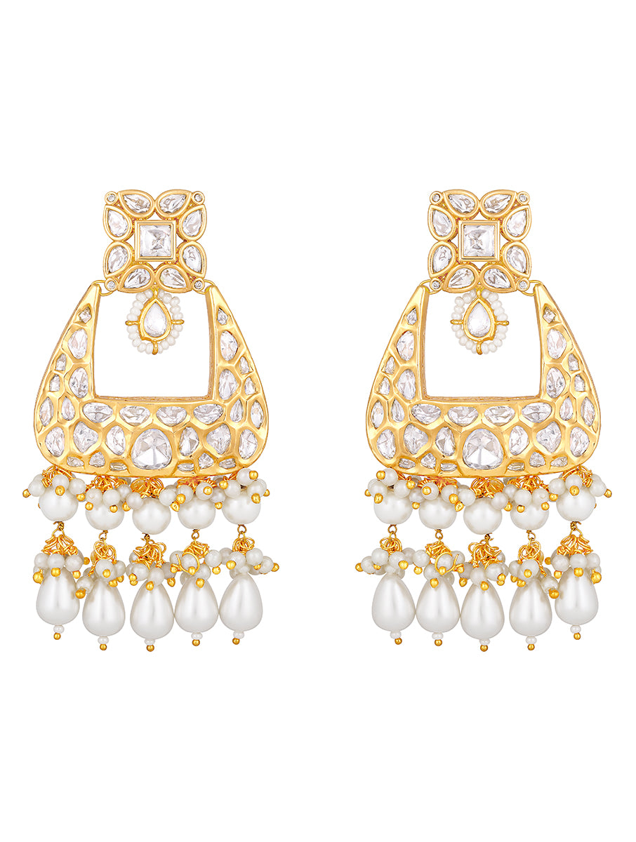 Gold Plated Kundan Earrings